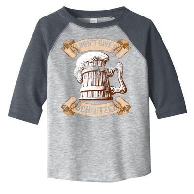 I Don't Give A Schnitzel Oktoberfest Germany Toddler Fine Jersey T-Shirt