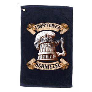 I Don't Give A Schnitzel Oktoberfest Germany Platinum Collection Golf Towel