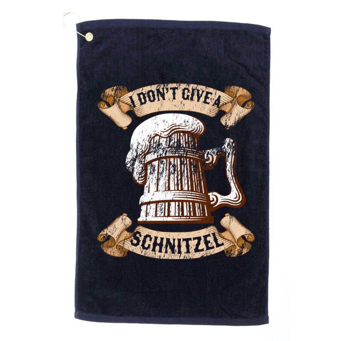 I Don't Give A Schnitzel Oktoberfest Germany Platinum Collection Golf Towel