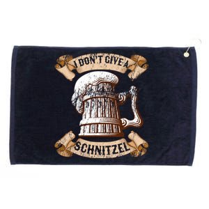 I Don't Give A Schnitzel Oktoberfest Germany Grommeted Golf Towel