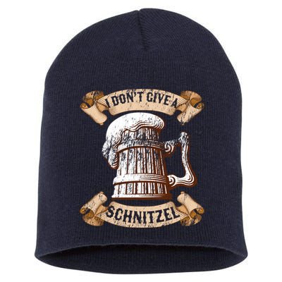 I Don't Give A Schnitzel Oktoberfest Germany Short Acrylic Beanie