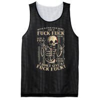 I Dont Give A Fuck Fuck Mesh Reversible Basketball Jersey Tank