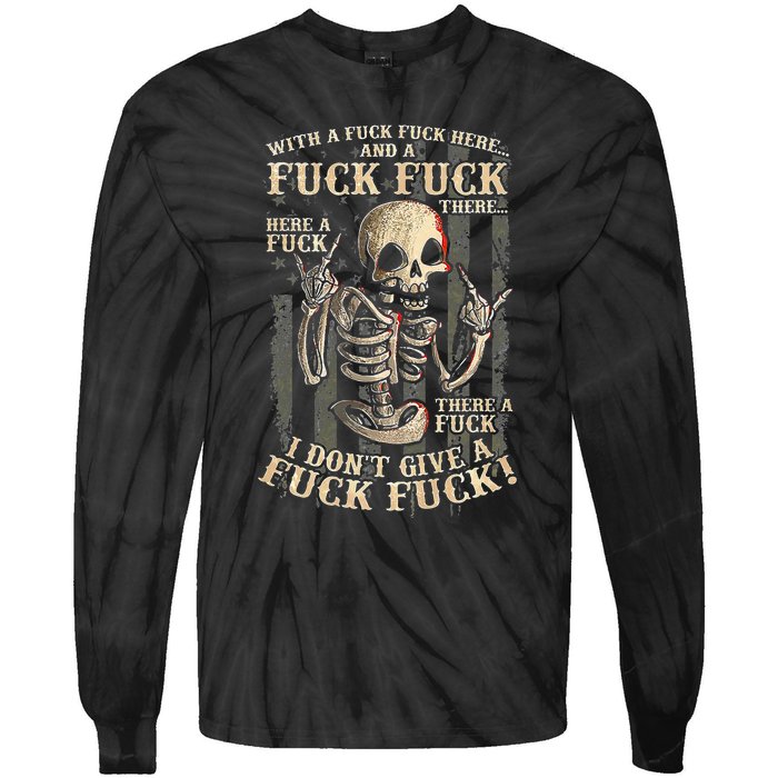 I Dont Give A Fuck Fuck Tie-Dye Long Sleeve Shirt