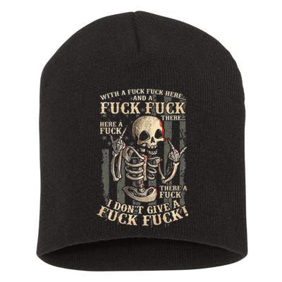 I Dont Give A Fuck Fuck Short Acrylic Beanie