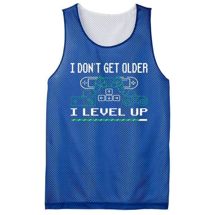 I Don´t Get Older I Level Up Gaming Graphic Gift Mesh Reversible Basketball Jersey Tank