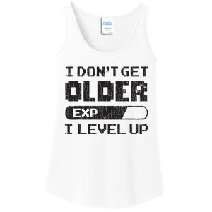 I Dont Get Older I Level Up Funny Gamer Gaming Graphic Ladies Essential Tank