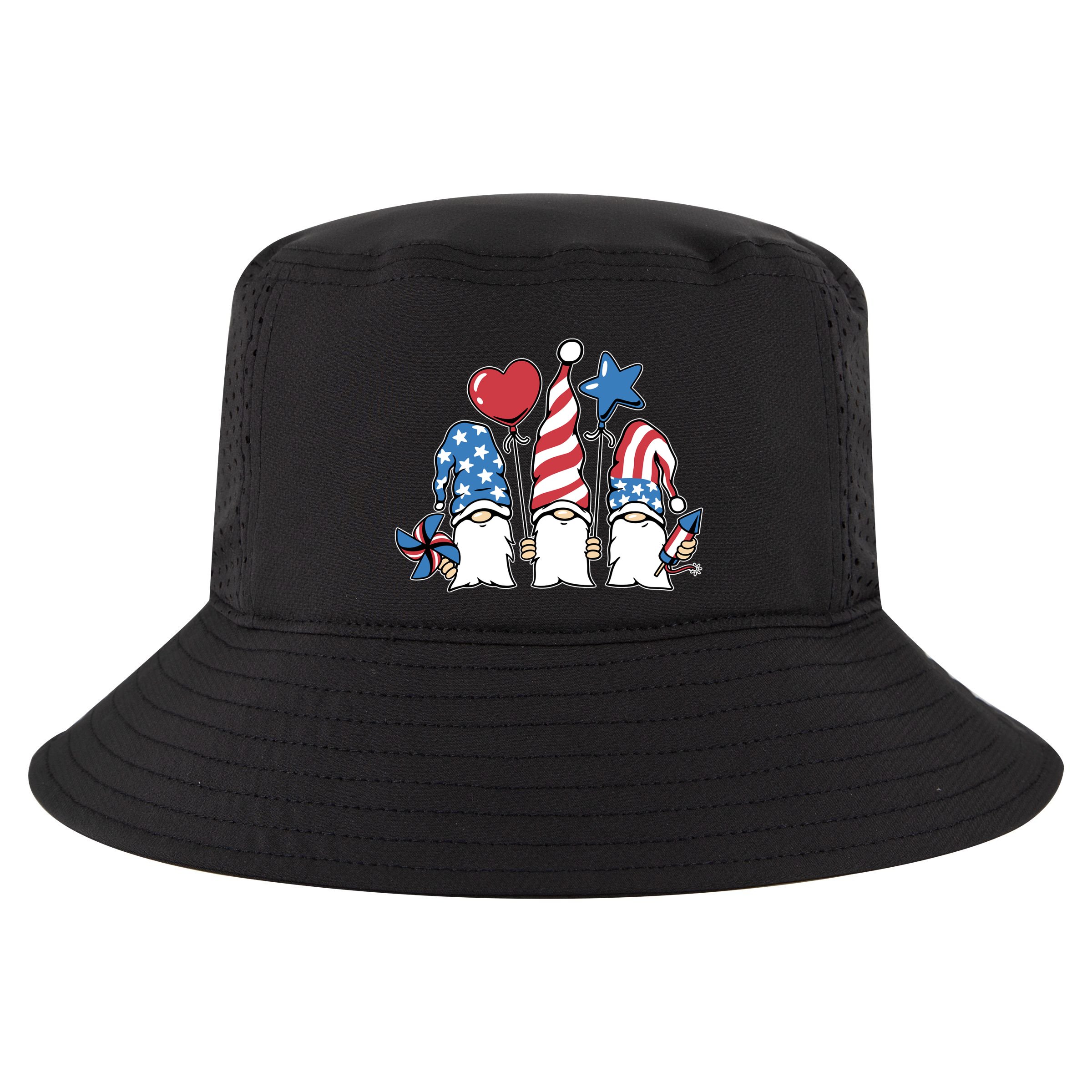 Independence Day Gnome Cool Comfort Performance Bucket Hat