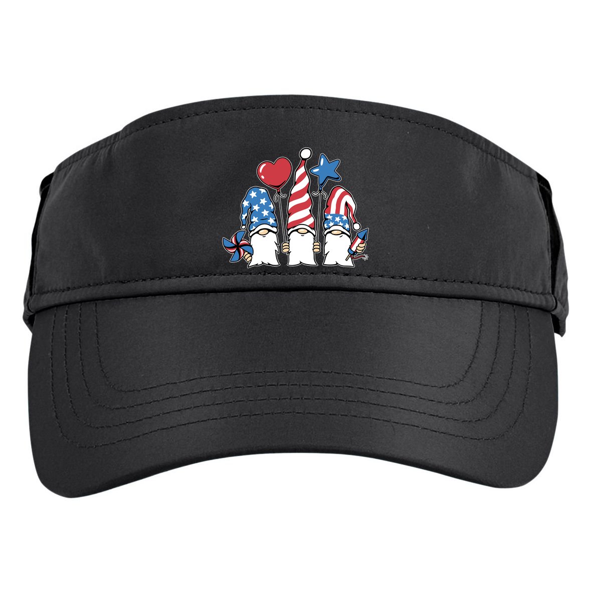 Independence Day Gnome Adult Drive Performance Visor