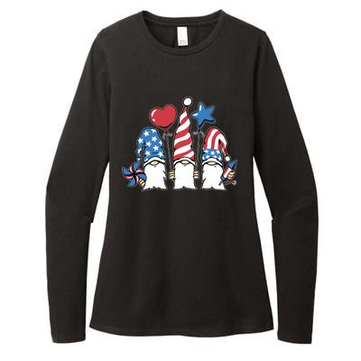 Independence Day Gnome Womens CVC Long Sleeve Shirt