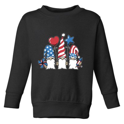 Independence Day Gnome Toddler Sweatshirt