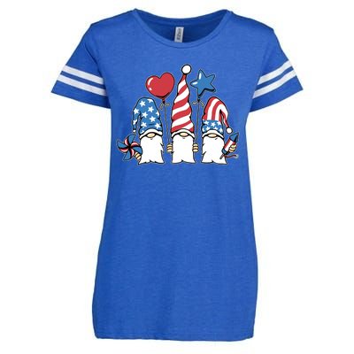 Independence Day Gnome Enza Ladies Jersey Football T-Shirt