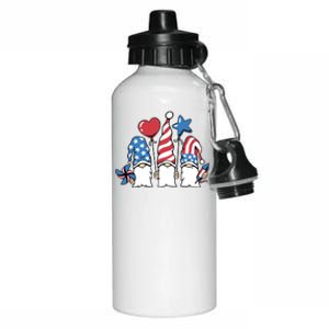 Independence Day Gnome Aluminum Water Bottle