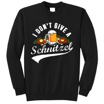 I Dont Give A Schnitzel Oktoberfest Beer Festival Sweatshirt