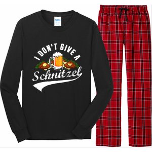 I Dont Give A Schnitzel Oktoberfest Beer Festival Long Sleeve Pajama Set