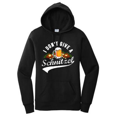 I Dont Give A Schnitzel Oktoberfest Beer Festival Women's Pullover Hoodie