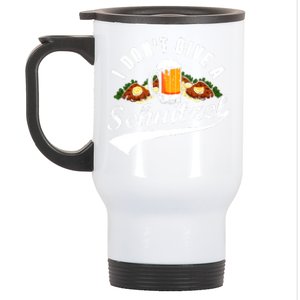 I Dont Give A Schnitzel Oktoberfest Beer Festival Stainless Steel Travel Mug