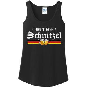 I Dont Give A Schnitzel Funny Oktoberfest German Ladies Essential Tank