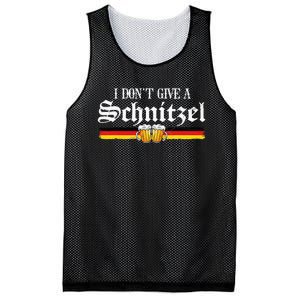 I Dont Give A Schnitzel Funny Oktoberfest German Mesh Reversible Basketball Jersey Tank