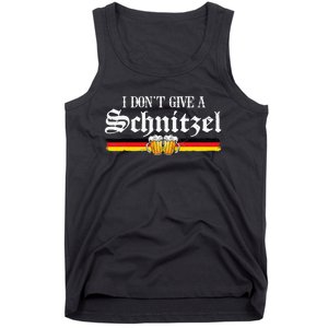 I Dont Give A Schnitzel Funny Oktoberfest German Tank Top