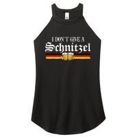 I Dont Give A Schnitzel Funny Oktoberfest German Women's Perfect Tri Rocker Tank