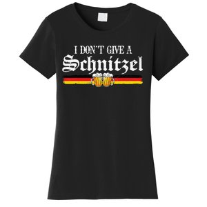 I Dont Give A Schnitzel Funny Oktoberfest German Women's T-Shirt