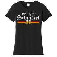 I Dont Give A Schnitzel Funny Oktoberfest German Women's T-Shirt