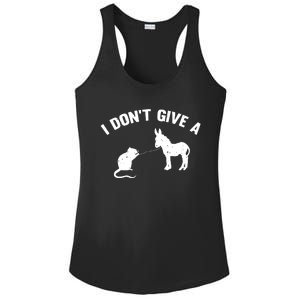 I Dont Give A Rats Ass Distressed Ladies PosiCharge Competitor Racerback Tank