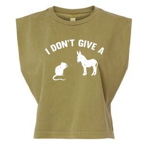 I Dont Give A Rats Ass Distressed Garment-Dyed Women's Muscle Tee