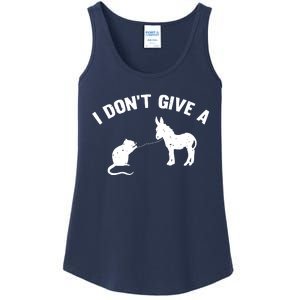 I Dont Give A Rats Ass Distressed Ladies Essential Tank