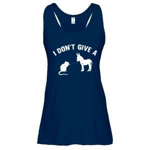 I Dont Give A Rats Ass Distressed Ladies Essential Flowy Tank