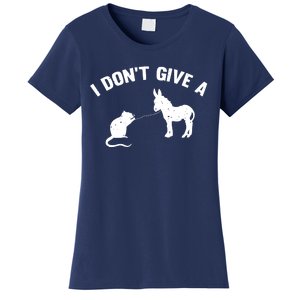 I Dont Give A Rats Ass Distressed Women's T-Shirt