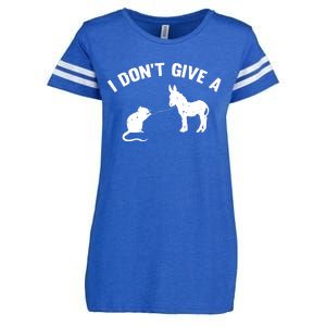 I Dont Give A Rats Ass Distressed Enza Ladies Jersey Football T-Shirt