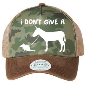 I Dont Give A Rats Ass Mouse Walking Donkey Legacy Tie Dye Trucker Hat