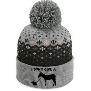 I Dont Give A Rats Ass Mouse Walking Donkey The Baniff Cuffed Pom Beanie