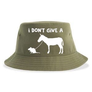 I Dont Give A Rats Ass Mouse Walking Donkey Sustainable Bucket Hat