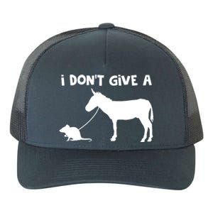 I Dont Give A Rats Ass Mouse Walking Donkey Yupoong Adult 5-Panel Trucker Hat