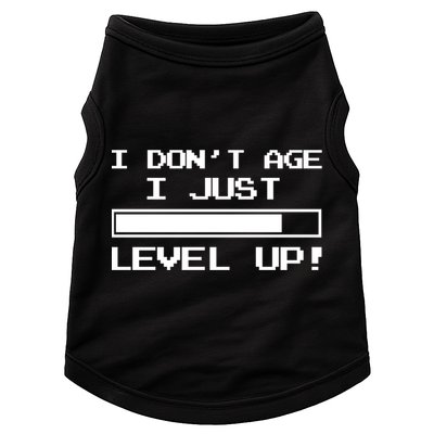 I Dont Get Old I Level Up Funny Retro Gamer Cute Gift Adult Great Gift Doggie Tank
