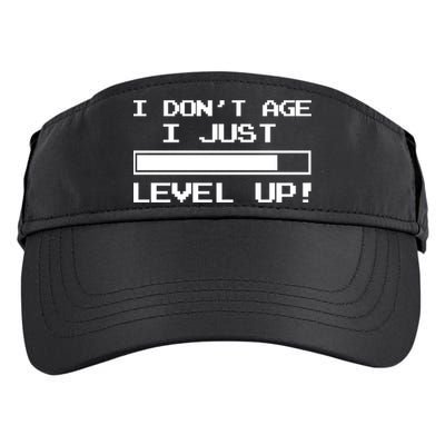 I Dont Get Old I Level Up Funny Retro Gamer Cute Gift Adult Great Gift Adult Drive Performance Visor