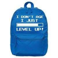 I Dont Get Old I Level Up Funny Retro Gamer Cute Gift Adult Great Gift 16 in Basic Backpack
