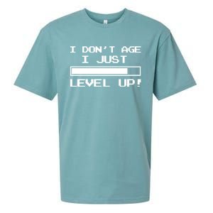 I Dont Get Old I Level Up Funny Retro Gamer Cute Gift Adult Great Gift Sueded Cloud Jersey T-Shirt