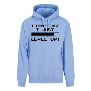 I Dont Get Old I Level Up Funny Retro Gamer Cute Gift Adult Great Gift Unisex Surf Hoodie