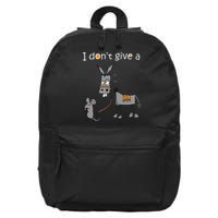 I Dont Give A Rats Ass Mouse Walking Donkey 16 in Basic Backpack