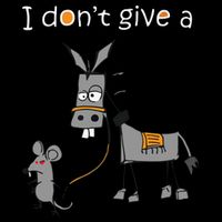 I Dont Give A Rats Ass Mouse Walking Donkey 16 in Basic Backpack
