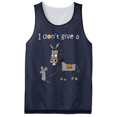 I Dont Give A Rats Ass Mouse Walking Donkey Mesh Reversible Basketball Jersey Tank