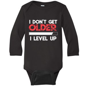 I Dont Get Older I Level Up SNES Controller Gift Baby Long Sleeve Bodysuit