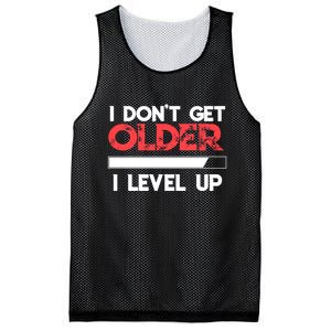 I Dont Get Older I Level Up SNES Controller Gift Mesh Reversible Basketball Jersey Tank