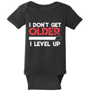 I Dont Get Older I Level Up SNES Controller Gift Baby Bodysuit