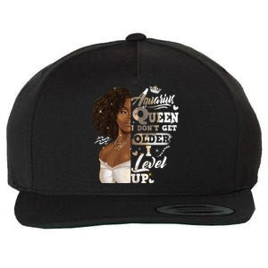 I Dont Get Older I Level Up African American Aquarius Gift Wool Snapback Cap