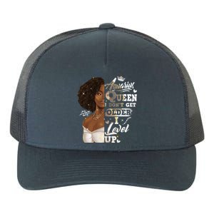 I Dont Get Older I Level Up African American Aquarius Gift Yupoong Adult 5-Panel Trucker Hat