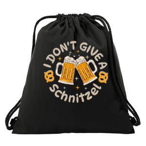 I Dont Give A Schnitzel Drawstring Bag